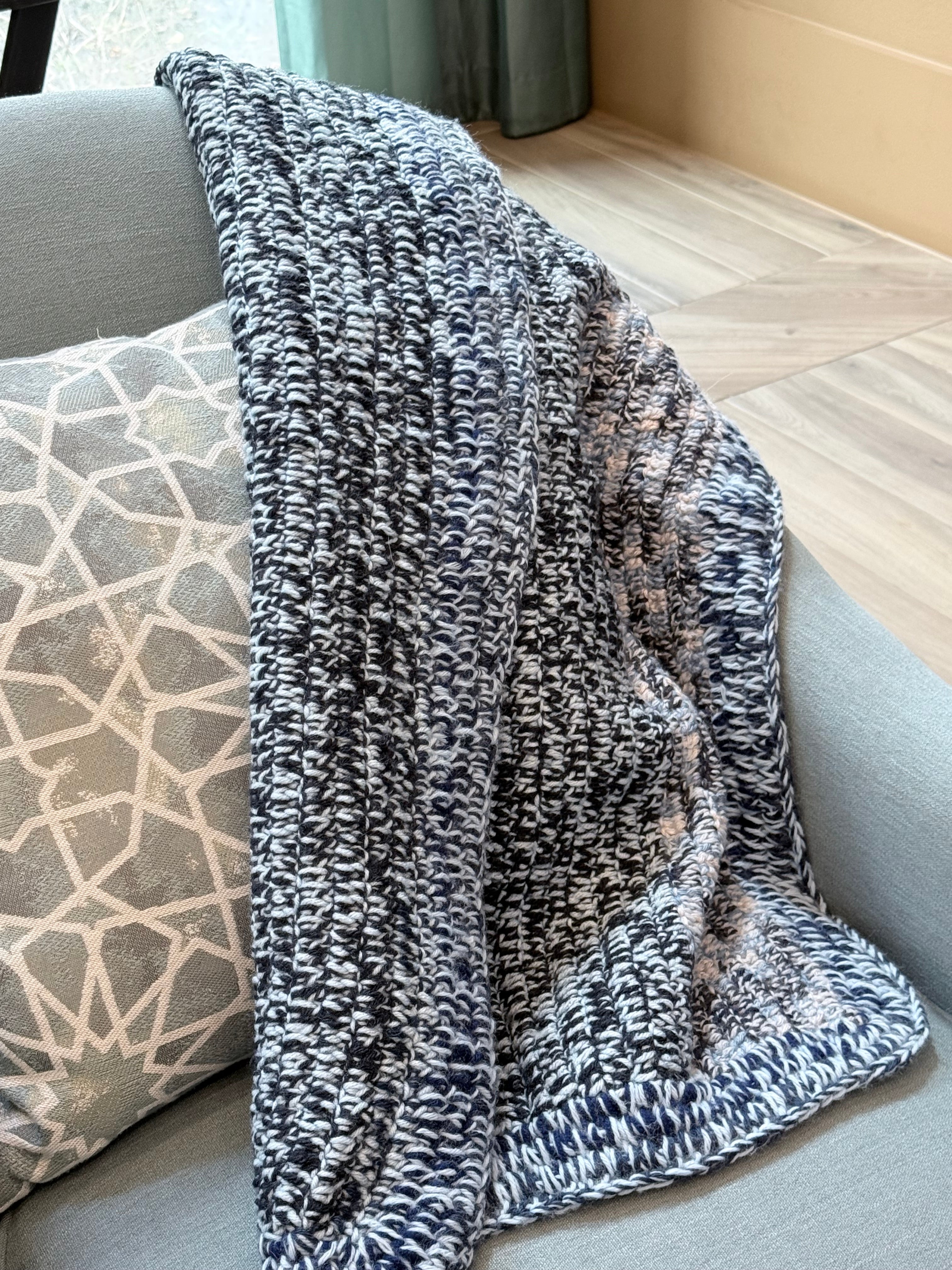 Blues-Kuscheldecke