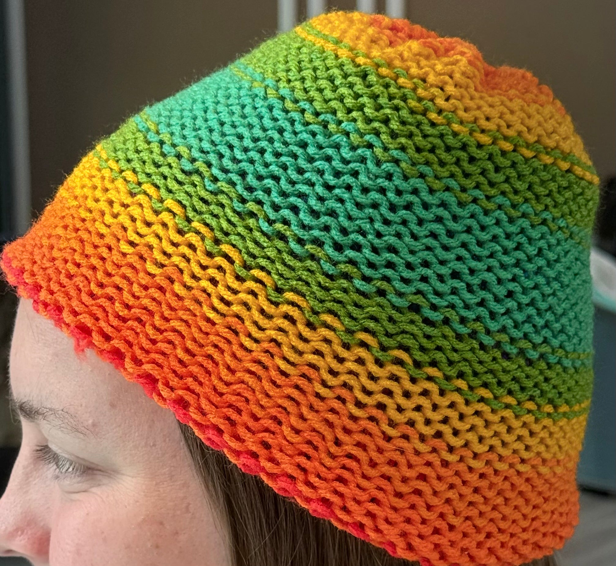 Mehrfarbige Beanie