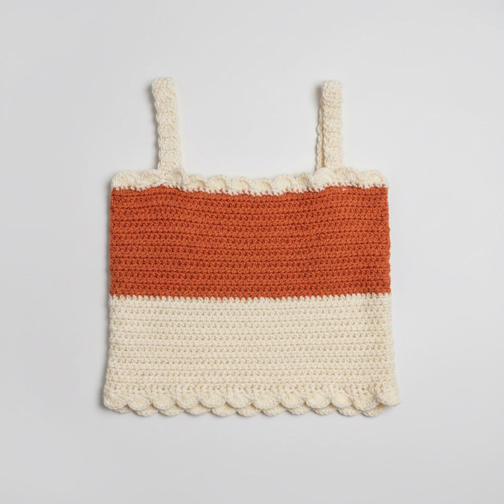 Texas Longhorns Crocheted Crop Top — Handmade Game Day Top XS