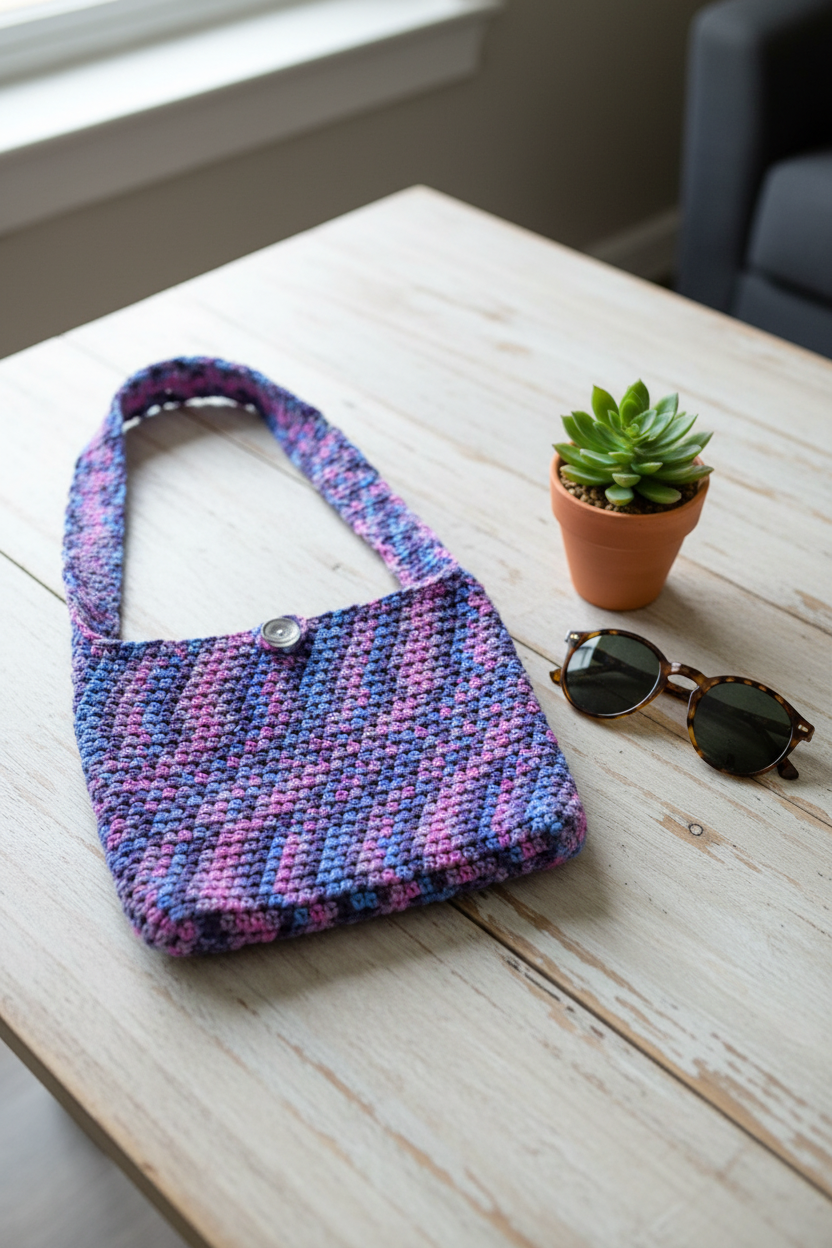 Boho Handbag Flat Lay