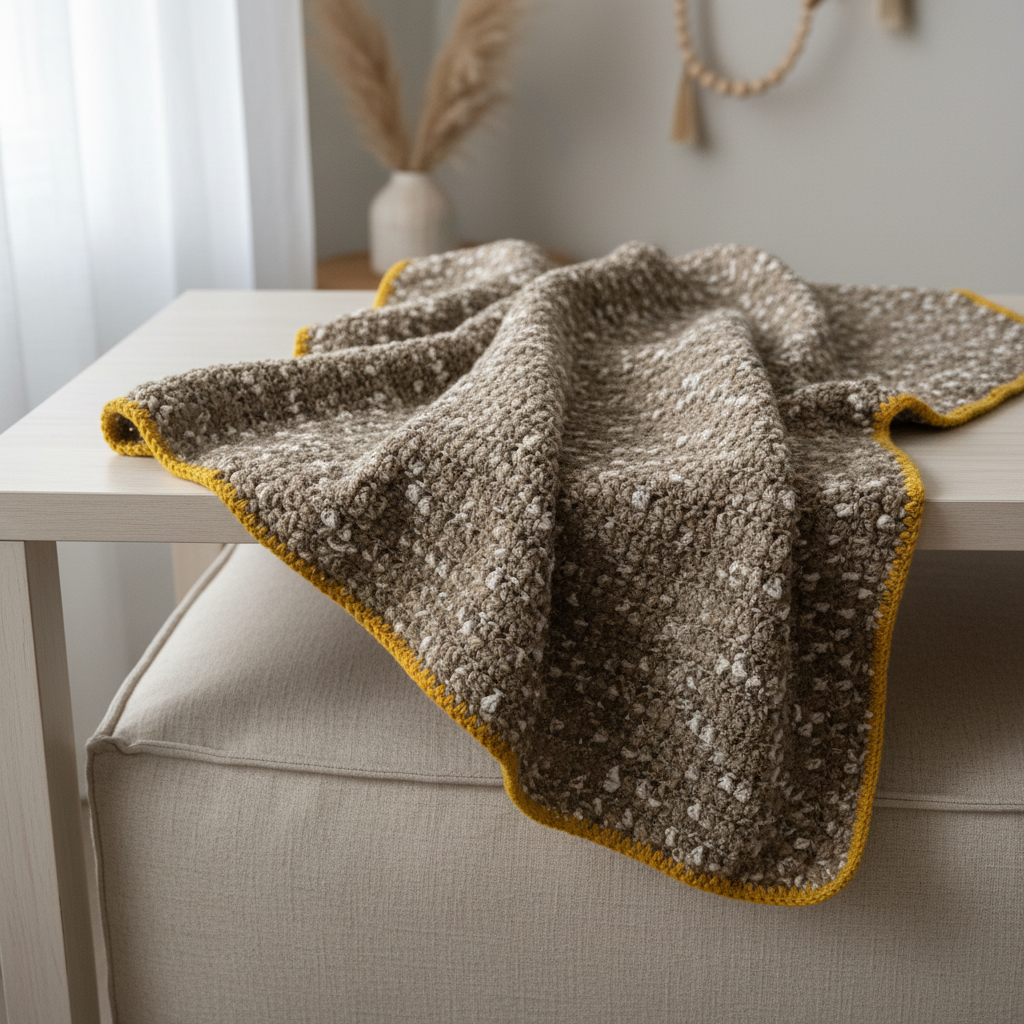 Sand Dune Crochet Blanket