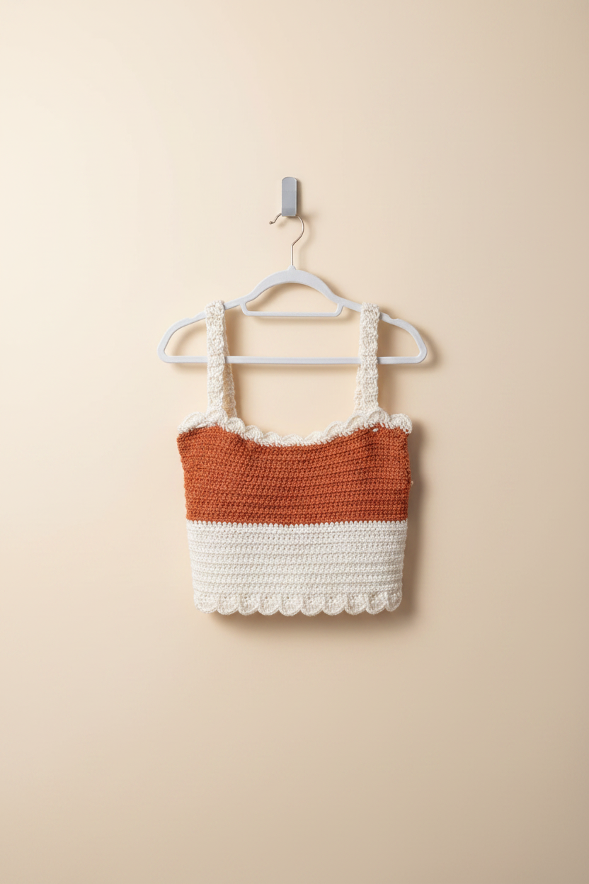 Texas Longhorns Crochet Crop Top